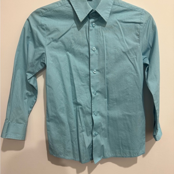 George Men's Aqua Dress Shirt - Picture 1 of 4